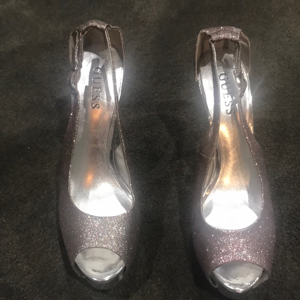 Guess Sparkly Heels Size 7 1/2